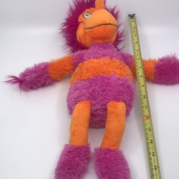 Kohl’s Dr Zeus Orange and Pink Stripe Plush 2010 Wocket in my Pocket 18” Stuffed - Picture 8 of 8